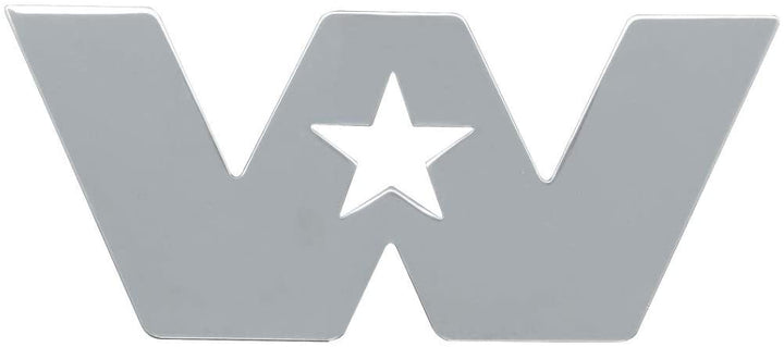 Small Chrome Plated Steel Western Star Cut Out by Grand General USA