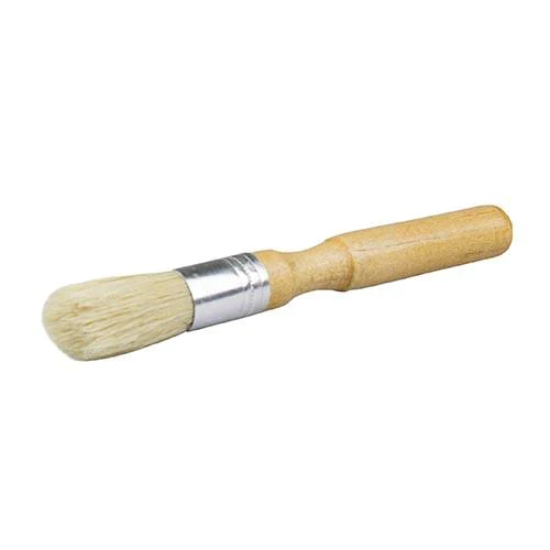 Mini Detail Brush with  Wooden Handle for Cleaning Vents, emblems and inside & out