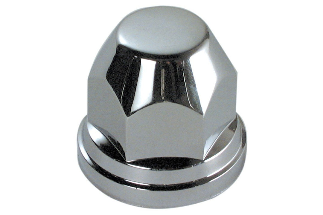 Euro/Japanese  32mm Curved End Chrome Plastic Nut Covers (sinlges) - won't rust!