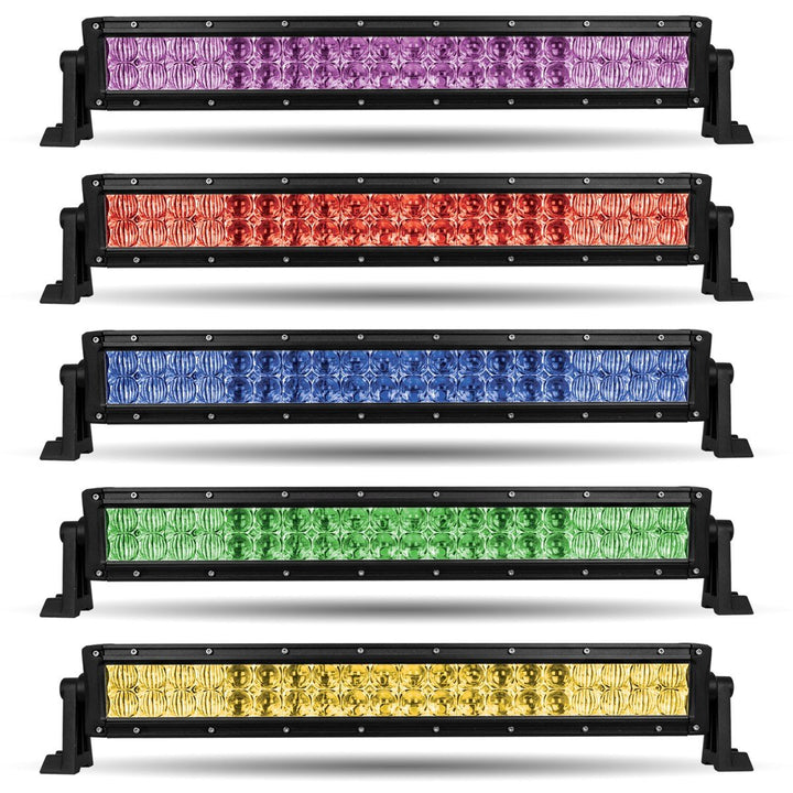 Multi Color 22" Double Row Cree/Epistar LED Light Bar - Flood/Spot Combo