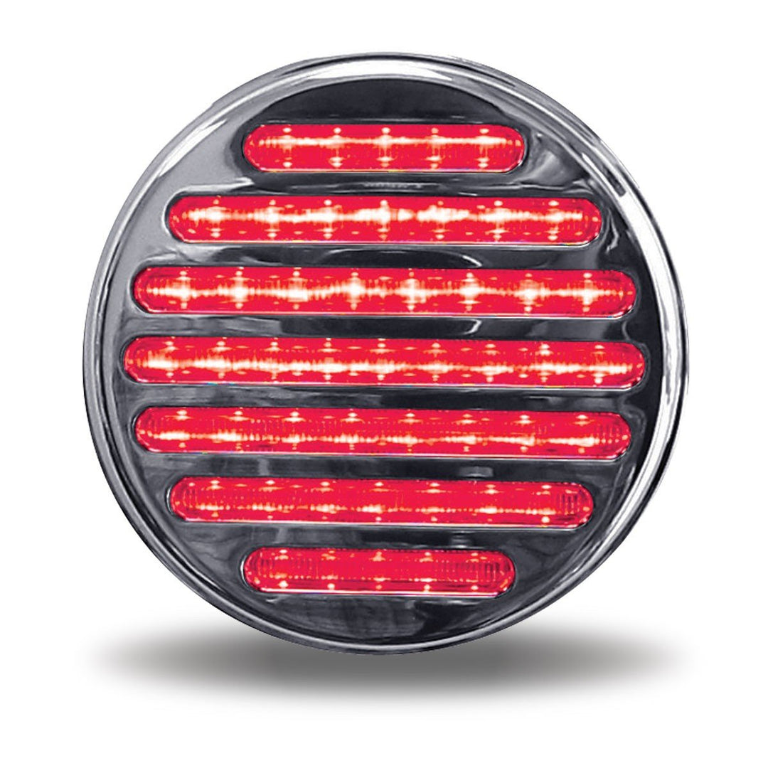 4" Dual Flatline Red/Red-White-Blue USA Stop, Turn & Tail LED (49 Diodes)