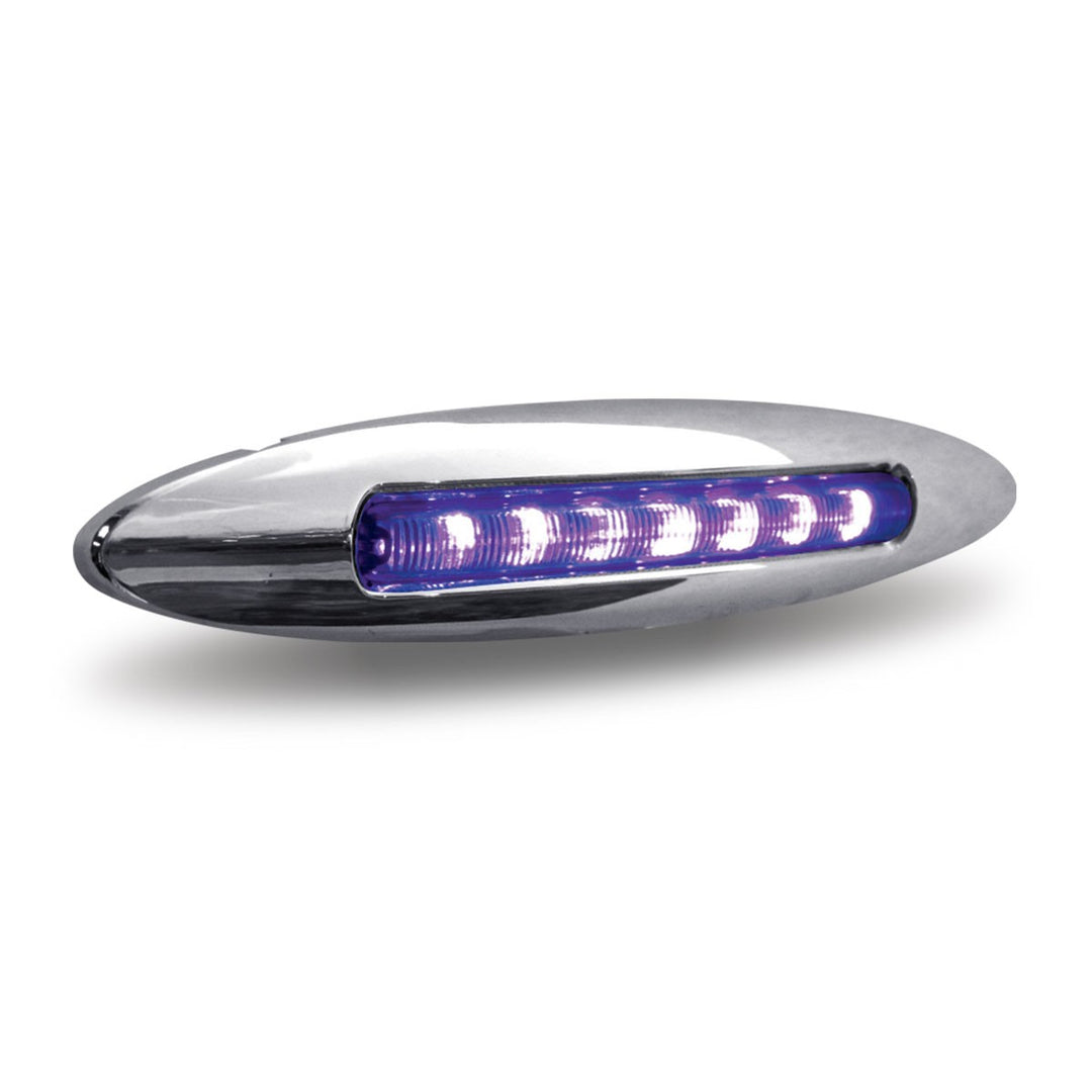 6" Slim Dual Flatline Red Marker to Purple Auxiliary LED Light