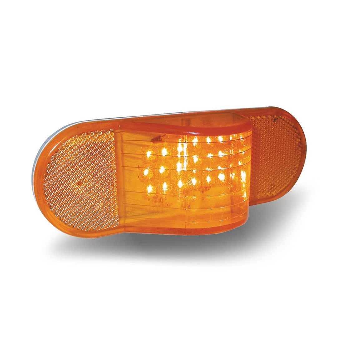 Oval Side Turn Signal & Marker LED Light with Hump (18 Diodes)